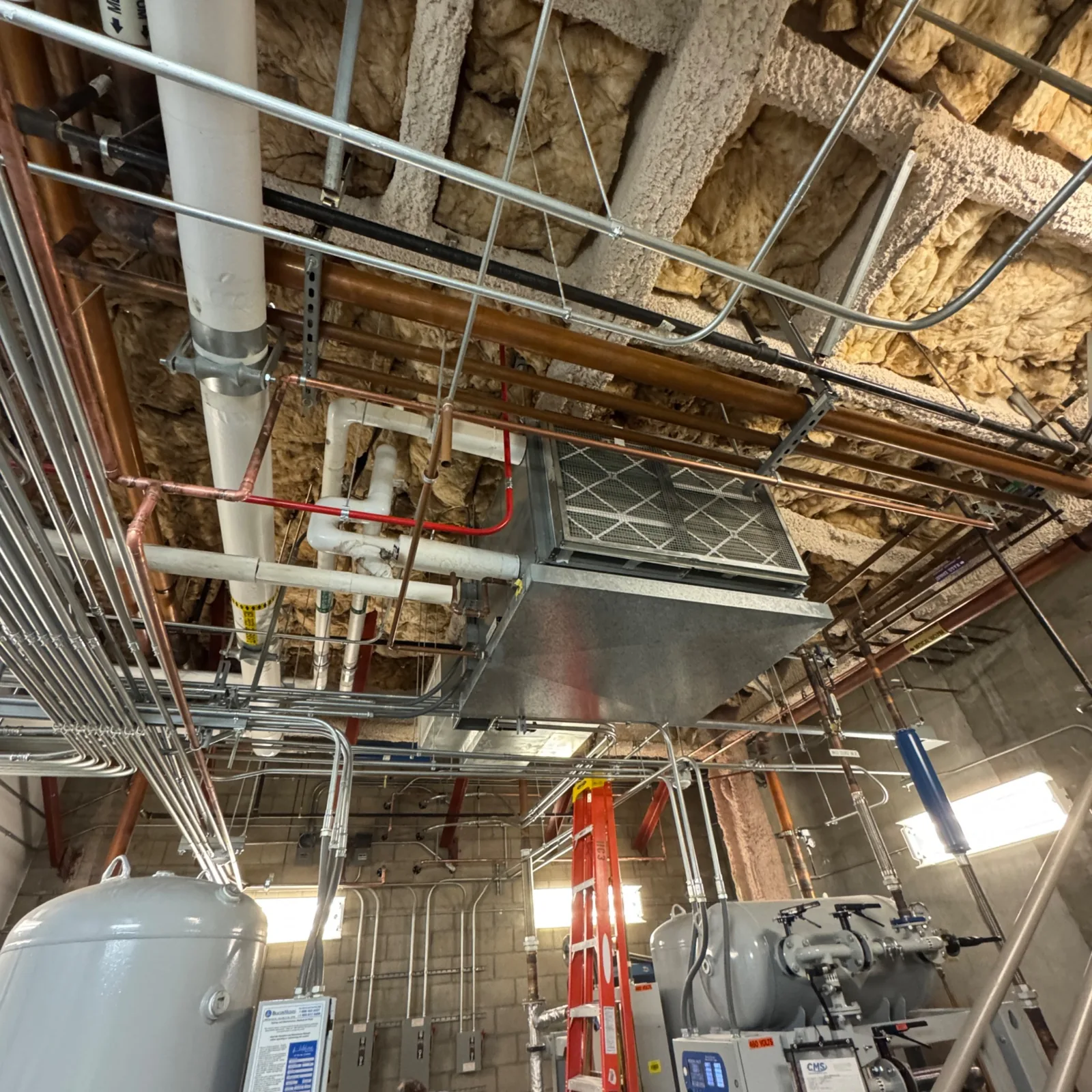 Commercial plumbing and mechanical piping project